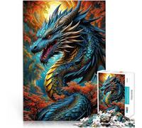 1000 teenager Pieces Jigsaw Puzzle Colorful Serpent Dragon pädagogische Herausforderung tolles Geschenk52x38cm