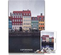 1000 Teenager Pieces Jigsaw Puzzle Copenhagen Unique Challenge Game Tough Challenge Gift For Birthdays Size 38x52cm