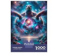 1000 Teenager Pieces Jigsaw Puzzle Cosmic Sea Turtle Jigsaw for Adults Hands-on Game Improve Memory Birthday Present, Gifts, 38x26cm/1000pcs