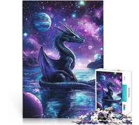 1000 teenager Pieces Jigsaw Puzzle Creator Dragons Cosmos Stressabbau-Spielzeug mit passendem Poster und Quizblatt38x26cm