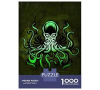 1000 Teenager Pieces Jigsaw Puzzle Cthulhu in The Dark Jigsaw Puzzle Hands-on Game Difficult Hard Gifts for Friends And Family 70x50cm/1000pcs