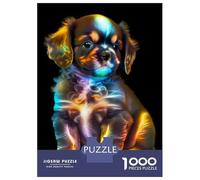 1000 Teenager Pieces Jigsaw Puzzle Cute Cosmic Puppy Jigsaw Puzzle Hands-on Game Difficult Hard Gifts for Friends And Family 52x38cm/1000pcs