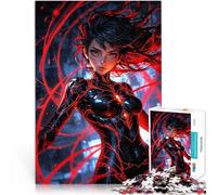 1000 teenager Pieces Jigsaw Puzzle Dark Enigma Warrior Familienspiel für und Jedes Stück ist einzigartig Anspruchsvolles Familienspiel52x38cm