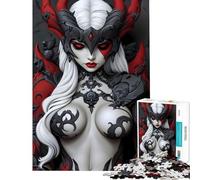 1000 Teenager Pieces Jigsaw Puzzle Demon Warrior Queen Difficult And Challenge But Fun And Humorous Toy Wall Decor Suitable for Ages 14 And Up (38X52CM)