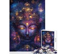 1000 Teenager Pieces Jigsaw Puzzle Divine Cosmos Buddha Impossible Game for The Whole Family Toy Wall Decor Unique Gifts for Birthday And Christmas (38X52cm)