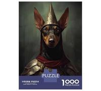 1000 Teenager Pieces Jigsaw Puzzle Doberman Viking Jigsaw Puzzle Hands-on Game Difficult Hard Gifts for Friends And Family 70x50cm/1000pcs