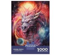 1000 Teenager Pieces Jigsaw Puzzle Dragon Dimension Ripple Jigsaw Puzzle Hands-on Game Difficult Hard Gifts for Friends And Family 38x26cm/1000pcs