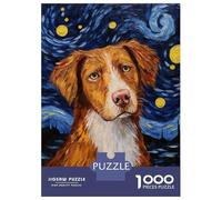 1000 Teenager Pieces Jigsaw Puzzle Duck Tolling Retriever Adult Jigsaw Puzzle Hands-on Game Wall Art Gifts for Friends And Family 52x38cm/1000pcs