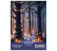 1000 Teenager Pieces Jigsaw Puzzle Enchanted Winter Forest Jigsaw for Adults Hands-on Game Improve Memory Birthday Present, Gifts, 70x50cm/1000pcs