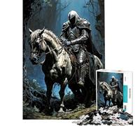 1000 Teenager Pieces Jigsaw Puzzle Fallen Knight in The Gloom Help The Brain Exercise Analysis And Logic Educational Games for Ages 14 And over (38x52cm)