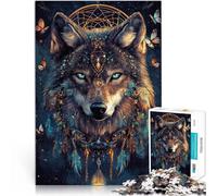1000 teenager Pieces Jigsaw Puzzle Fantasy magic wolf Herausfordernd Schwierig Geeignet für die Schreibtischdekoration50x70cm
