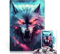 1000 teenager Pieces Jigsaw Puzzle Fenrir the Norse Wolf Stressabbau-Spielzeug Einzigartige Wohndekoration und Geschenke52x38cm