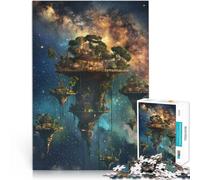 1000 teenager Pieces Jigsaw Puzzle Floating Islands in Space learning educational toys Fun at Home Activities, Birthday Present,Travel Gifts, 50x70cm