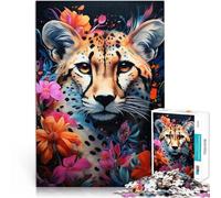 1000 teenager Pieces Jigsaw Puzzle Flower and leopard Staycation Kill time 50x75cm gifts for friends and family for 14+