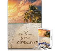 1000 Teenager Pieces Jigsaw Puzzle Follow Your Dreams Unique Challenge Game Tough Challenge Gift For Birthdays Size 50x75cm