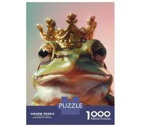 1000 Teenager Pieces Jigsaw Puzzle Frog King Jigsaw for Adults Hands-on Game Improve Memory Birthday Present, Gifts, 70x50cm/1000pcs
