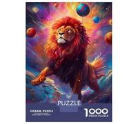 1000 Teenager Pieces Jigsaw Puzzle Funny Lion Jigsaw for Adults Hands-on Game Improve Memory Birthday Present, Gifts, 70x50cm/1000pcs
