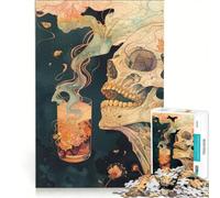 1000 Teenager Pieces Jigsaw Puzzle Ghostly Sip, Relaxing Games, Decompressing Intellectual, Birthday And Unique Gifts 50x75cm
