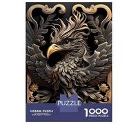 1000 Teenager Pieces Jigsaw Puzzle Glorious Phoenix Art Deco Jigsaw Puzzle Hands-on Game Difficult Hard Gifts for Friends And Family 38x26cm/1000pcs