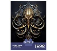 1000 Teenager Pieces Jigsaw Puzzle Golden Sea Kraken Monarch Jigsaw Puzzle Hands-on Game Difficult Hard Gifts for Friends And Family 70x50cm/1000pcs