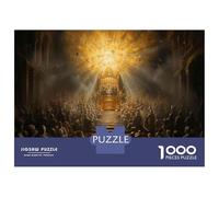 1000 Teenager Pieces Jigsaw Puzzle Golden Throne Illumination Ceremony Jigsaw Puzzle Toy Wall Decor Difficult Challenge Gifts for Friends And Family 38x26cm/1000pcs