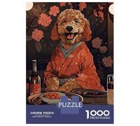 1000 Teenager Pieces Jigsaw Puzzle Goldendoodle Japanese Food Jigsaw Puzzle Hands-on Game Difficult Hard Gifts for Friends And Family 52x38cm/1000pcs