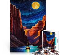 1000 teenager Pieces Jigsaw Puzzle Grand Canyon Night Herausforderndes Spiel denn eignet sich ideal als Geschenk für die ganze Familie75x50cm
