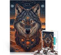 1000 teenager Pieces Jigsaw Puzzle Holy Wolf King Fun Games 26x38cm is ideal as a gift for the whole family for for Age 14