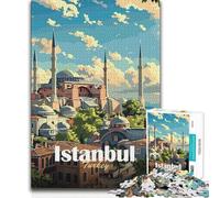 1000 Teenager Pieces Jigsaw Puzzle Istanbul Skyline Brainteaser Family Games Precision Cutting Educational Toy (50x75cm)
