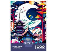 1000 Teenager Pieces Jigsaw Puzzle Japan Temple Abstract Jigsaws for Adults Toy Wall Decor Precision Cutting Educational Challenge 70x50cm/1000pcs