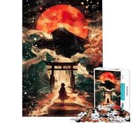 1000 Teenager Pieces Jigsaw Puzzle Japanese Dream Landscape Challenging To Complete Learning Educational Relax Games for And 14 Years And over (38x26cm)