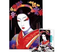 1000 Teenager Pieces Jigsaw Puzzle Japanese Geisha Maiko Challenging To Complete Learning Educational Relax Games for And 14 Years And over (38x52cm)