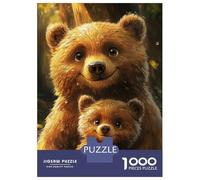 1000 Teenager Pieces Jigsaw Puzzle Joyful Bear Cubs Jigsaw for Adults Hands-on Game Improve Memory Birthday Present, Gifts, 70x50cm/1000pcs