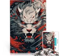 1000 teenager Pieces Jigsaw Puzzle King Fantasy Tiger Handgeschwindigkeitswettbewerb Heimdekoration Spielzeug38x26cm