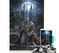 1000 Teenager Pieces Jigsaw Puzzle Knight Before Castle Relaxing Games Difficult Challenge Unique Birthday And Gifts 38x52cm
