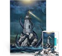 1000 teenager Pieces Jigsaw Puzzle Kraken Isle Anspruchsvolles Spiel und Familienspaß Wunschliste mit dem Weihnachtsmann52x38cm