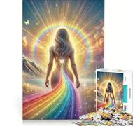 1000 Teenager Pieces Jigsaw Puzzle Leading The Rainbow Relaxing Games Difficult Challenge Unique Birthday And Gifts 50x75cm