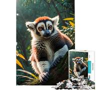1000 Teenager Pieces Jigsaw Puzzle Lemur Primates Educational Challenge Staycation Kill Time DIY Toys for 14+ Puzzle Game Offered (50x75cm)