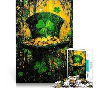 1000 teenager Pieces Jigsaw Puzzle Leprechaun's Hat of Gold Intellektuelles Spiel Einzigartige Wohndekoration und Geschenke52x38cm