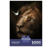 1000 Teenager Pieces Jigsaw Puzzle Lion Butterfly Jigsaw for Adults Hands-on Game Improve Memory Birthday Present, Gifts, 38x26cm/1000pcs