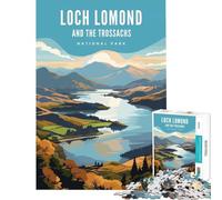 1000 Teenager Pieces Jigsaw Puzzle Loch Lomond National Park Practical Game Learning Educational Toys Gifts for Women Men But Fun And Humorous (Size 75x50cm)