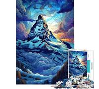 1000 Teenager Pieces Jigsaw Puzzle Majestic Snow Peak Fun at Home Activities, Enhance Memory Relaxing Games Suitable for People Aged 14 And Above (50x75cm)