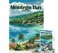 1000 Teenager Pieces Jigsaw Puzzle Montego Bay Jamaica Hands-on Game Perfect Decoration Educational Toy Train Your Brain And Hands (50X75cm)