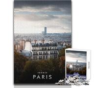 1000 Teenager Pieces Jigsaw Puzzle Montmartre Paris Educational Family Game Improve Memory Birthday Gift Size 38x52cm
