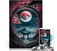 1000 teenager Pieces Jigsaw Puzzle Moonlit Sakura Serenity Handgeschwindigkeitswettbewerb Geschenk zum Geburtstag75x50cm