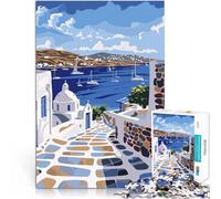 1000 teenager Pieces Jigsaw Puzzle Mykonos Greek Island Lernspiele DIY Spielzeug Geburtstagsgeschenk, Geschenke, Wandkunst52x38cm