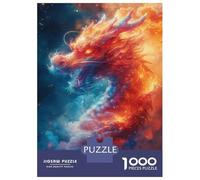 1000 Teenager Pieces Jigsaw Puzzle Mystical Chinese Dragon Jigsaw Puzzle Hands-on Game Difficult Hard Gifts for Friends And Family 70x50cm/1000pcs