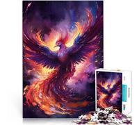 1000 teenager Pieces Jigsaw Puzzle Mystical Phoenix Bird Herausforderndes Spiel einzigartiges Herausforderungsspiel38x26cm