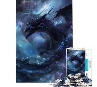 1000 Teenager Pieces Jigsaw Puzzle Mystical Space Dragon Fun Activities at Home Difficult Challenge Educational Game for Age 14+ Game (50X75CM)