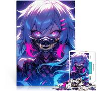 1000 teenager Pieces Jigsaw Puzzle Neon Masked Warrior Denksportaufgabe für Angebot als Geschenk für die ganze Familie38x26cm